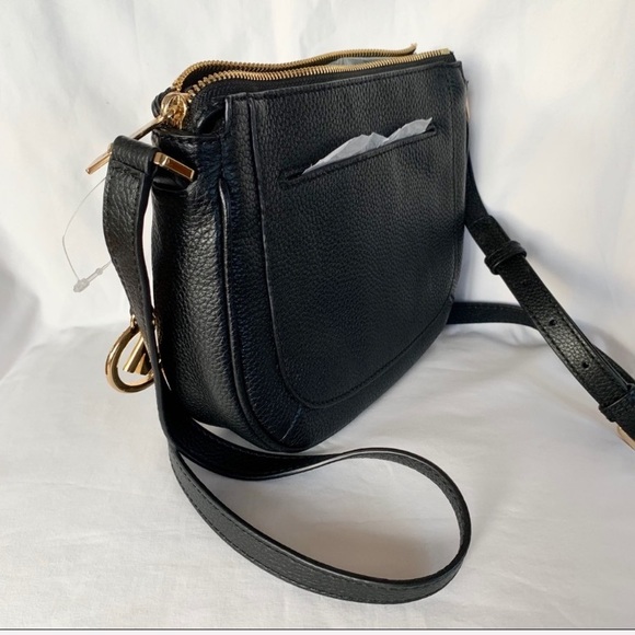 SOLD authentic MK genuine leather crossbody black - Picture 4 of 7